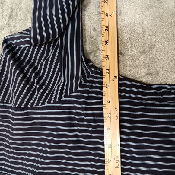 Calvin Klein‎ Blue/Blue Men's Button-Down Long Sleeve Shirt Sz 17 34/35 Slim Fit - Picture 5 of 10